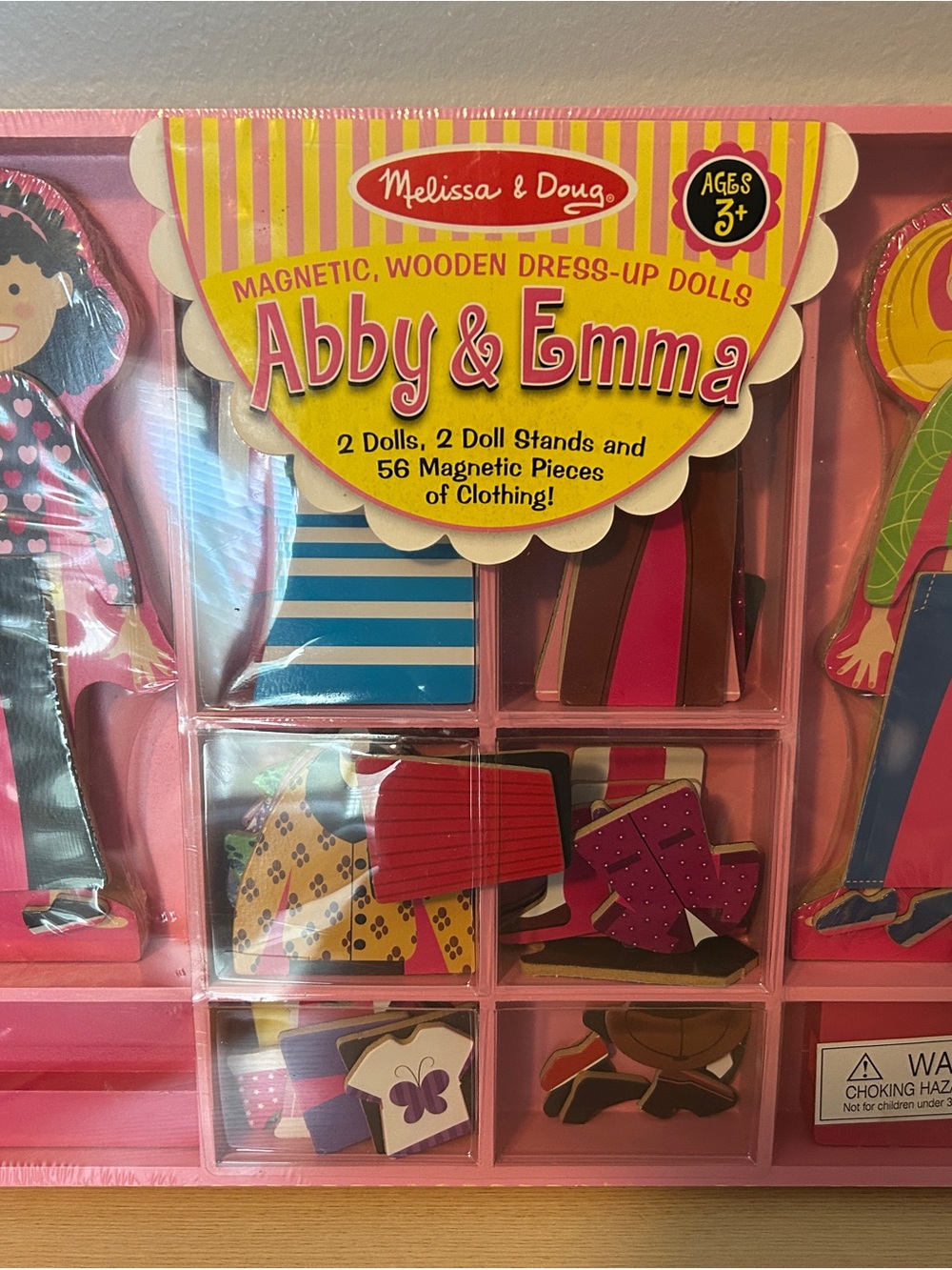 Melissa & Doug Abby & Emma Magnetic Wooden Dress-Up Dolls